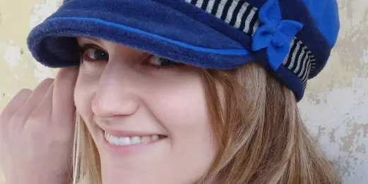 Casquette Miss encre et bleu