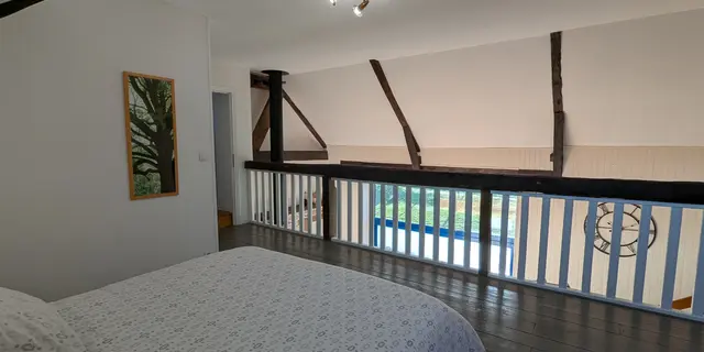 Chambre 1 double en mezzanine