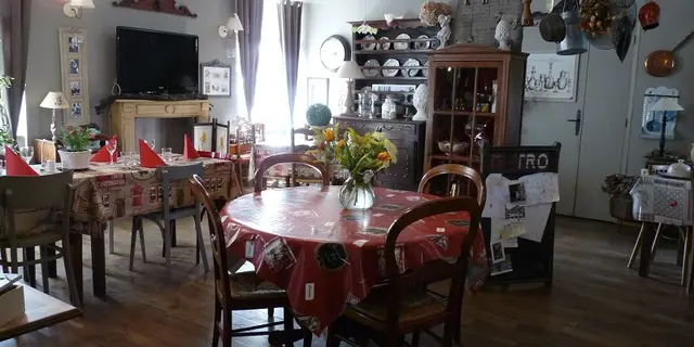 Chambres de charme le Moulin de la Béraudaie salle des repas - Bohal - Morbihan - Bretagne