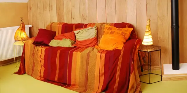 Gite Terre Compagne - salon chambre familiale