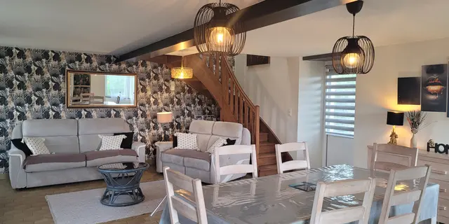 Gite les Hortensias salon salle a manger