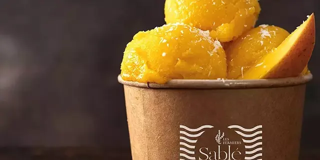 Glaces-artisanales-les-fermiers-sable-chalet-Tréhorenteuc