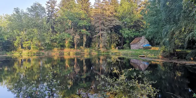 CH sur l'Ille Dana_Paimpont_étang