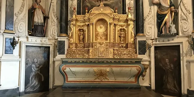 chapelle St-Golven - retable - vieux bourg - Taupont - Morbihan