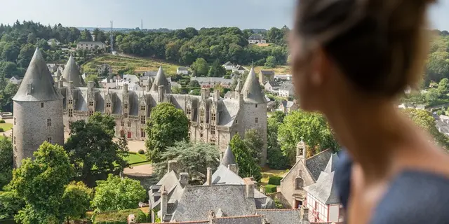 Josselin vue d'en haut