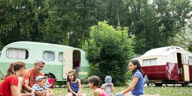 Caravanes de collection au Domaine du Roc - Le Roc Saint-André - Val d'Oust - Mo