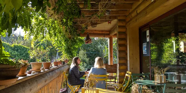 L'assiette dans le jardin