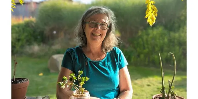 L'assiette dans le jardin