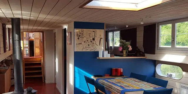 Hébergement insolite - Péniche Orphée - Lanouée - Morbihan - Bretagne
