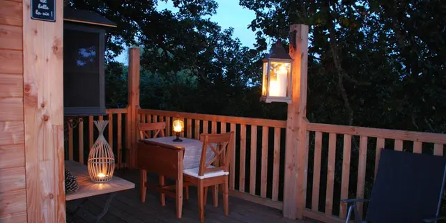Repas a la belle etoile cabane la bourousais - MAURE DE BRETAGNE