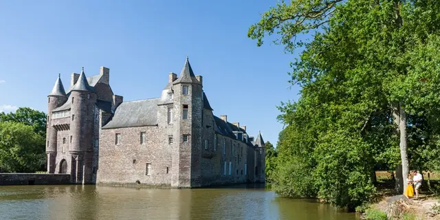 Chateau de Trécesson - vue - Campénéac - Brocéliande - Bretagne