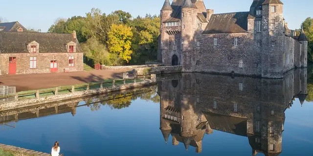 Chateau de Trécesson - façade - Campénéac - Brocéliande - Bretagne