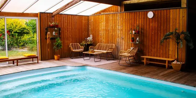 coin détente ds la piscine