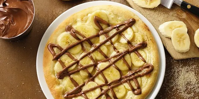 ristorante Del Arte - pizza banane chocolat - Ploërmel - Brocéliande - Bretagne