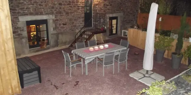 il etait une fois broceliande table repas exterieur