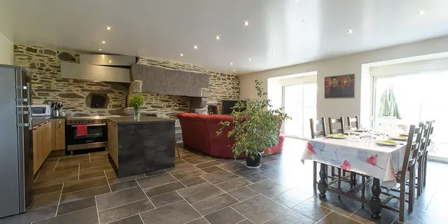 pièce de vie - gîte val des fées - Campénéac - Brocéliande - Bretagne