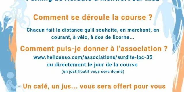 Affiche course solidaire