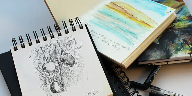 Visuel-Carnet de croquis-Libre de droits