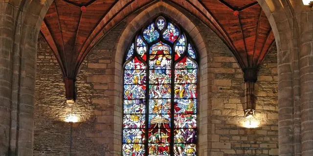 Vitrail - Arbre de Jessé - Eglise Saint Armel - Ploërmel - Bretagne