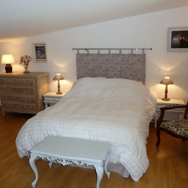 gîte de la Loge vue chambre