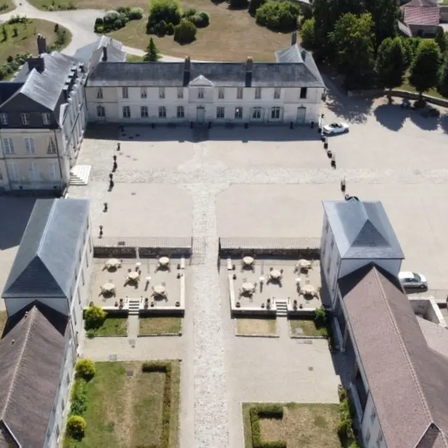Vue aérienne arrière parc 2