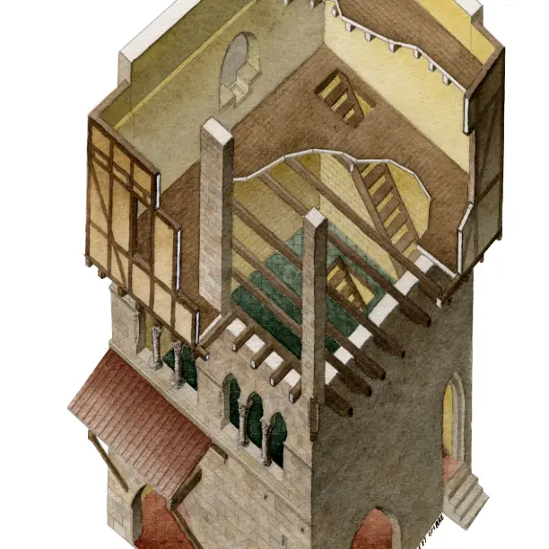 dessin-maison-du-Griffon-au-Moyen-Age---dessin-Arche-et-Ombre.jpg