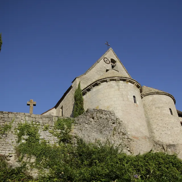 Absides jumelées de Creysse © Cécile May - OT Vallée de la Dordogne.JPG