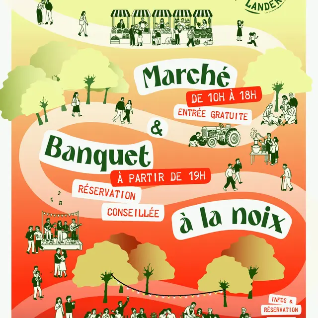 Marché et Banquet à la Noix