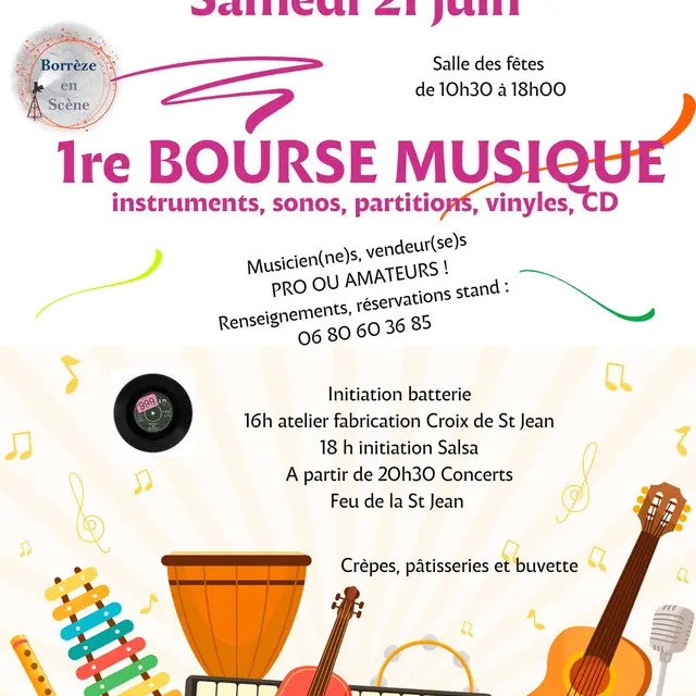 Borrèze bourse musique 21 juin 2025