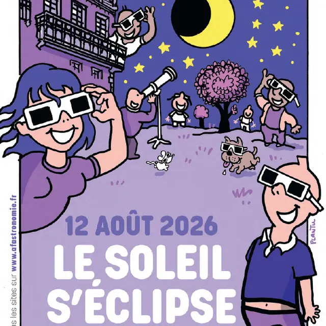 Observation de l'éclipse solaire à Borrèze