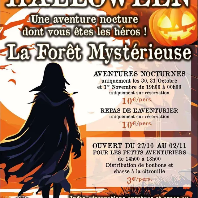 La forêt mystérieuse Halloween