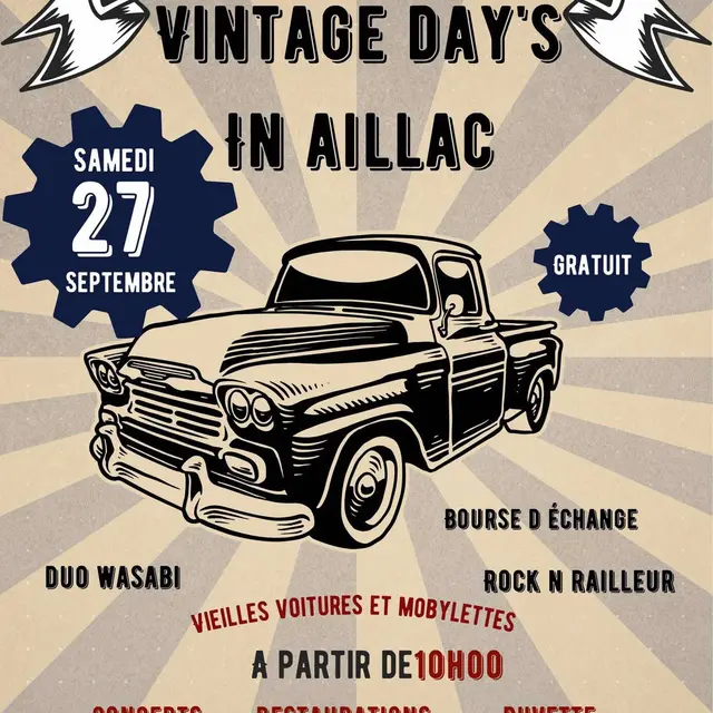 Vintage days Maison Doussot 27 septembre