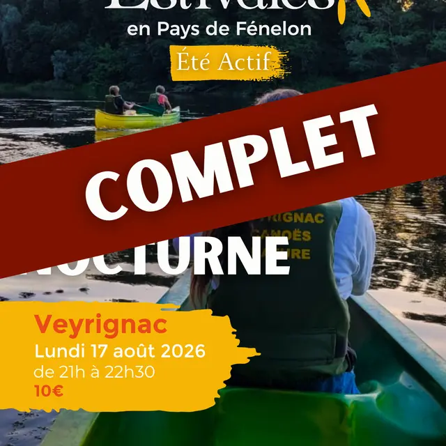 Visuels Estivales 2026 Canoé Nocturne Veyrignac