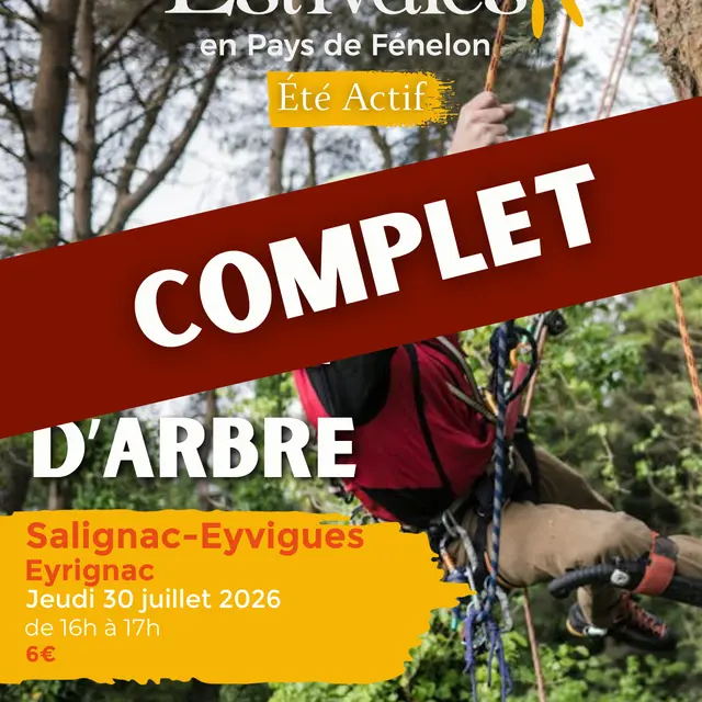 Visuels Estivales 2026 Grimpe d'arbre Salignac
