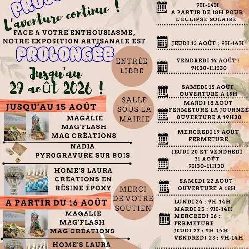 Exposition artisanale d'Audrix