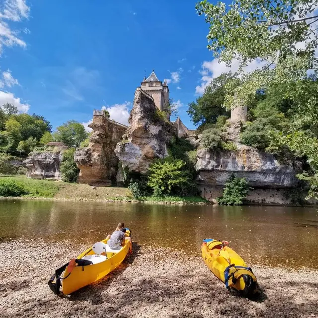 château de belcayre avec Canoë Family