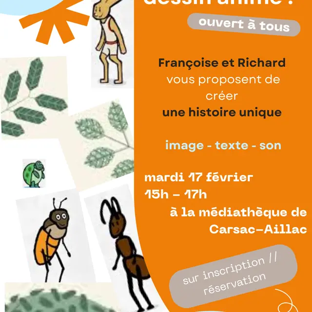 2025 animation médiathèque - dessin animé 17 février