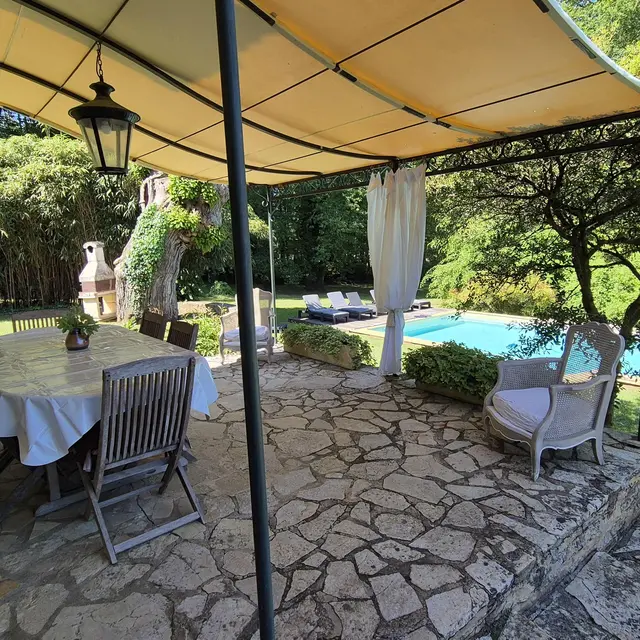 La Chaumiere avec piscine privée proche de Sarlat_1