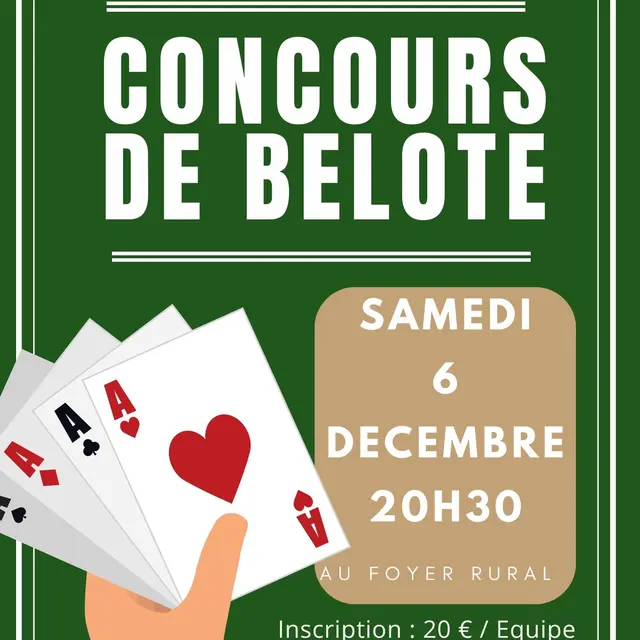 Concours belote 6-12-25 Saint Crépin et Carlucet