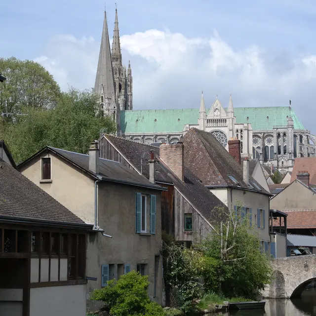 Bords de l'Eure - Cathédrale