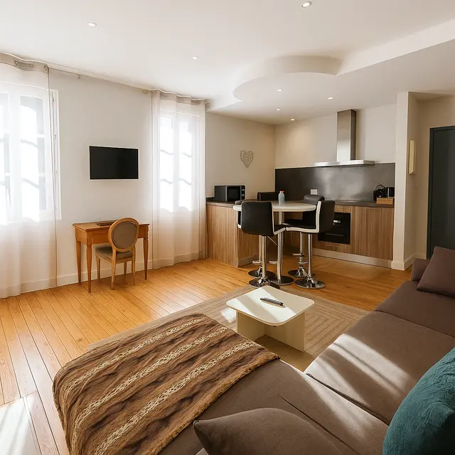 salon appartement familial de l'octroi