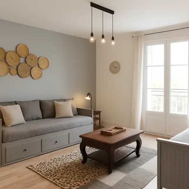 salon appartement terrasse