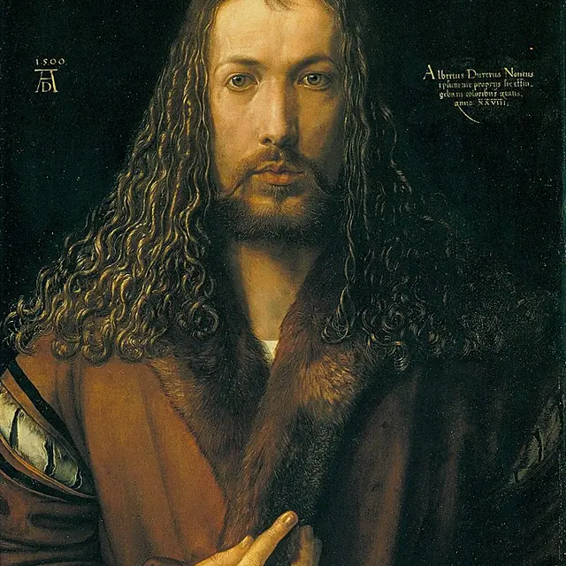 9 - Dürer_Autoportrait à la fourrure_1500_Munich