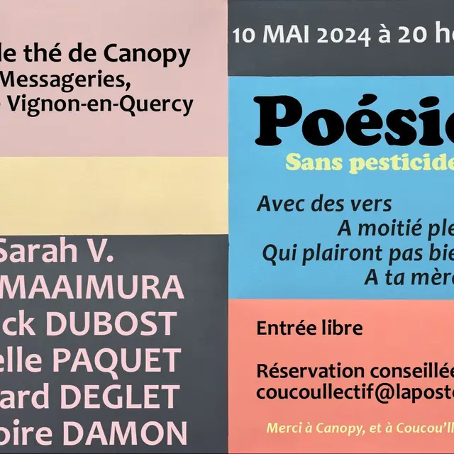 Poésie sans pesticides