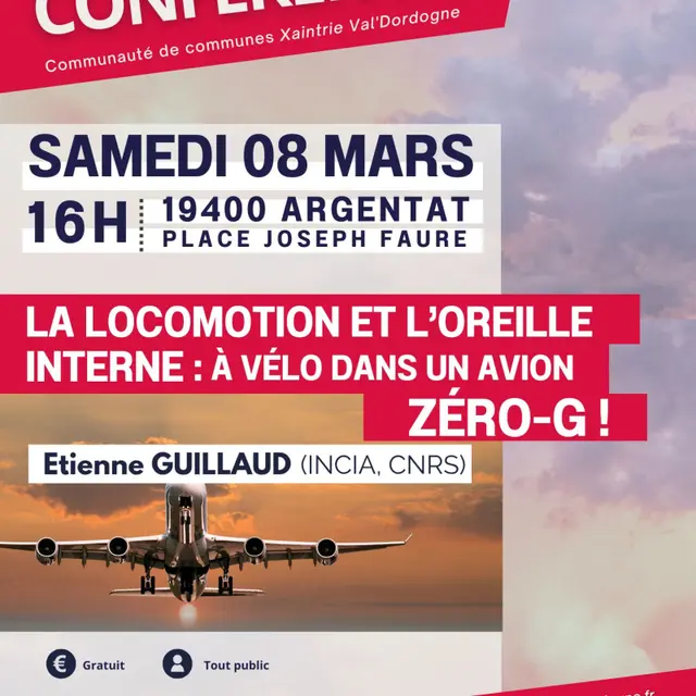 Conférence : La locomotion et l'oreille interne
