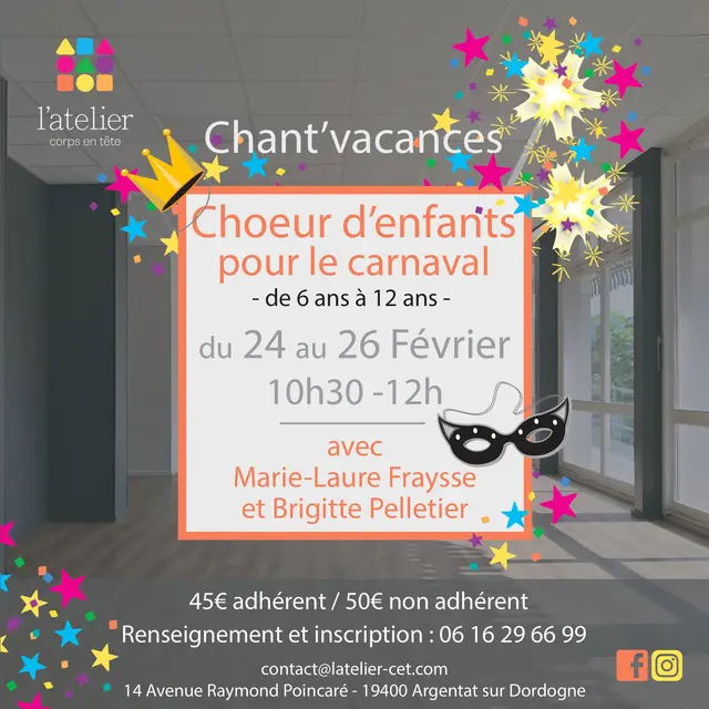 Chant'vacances : Chœur d'enfants pour le Carnaval