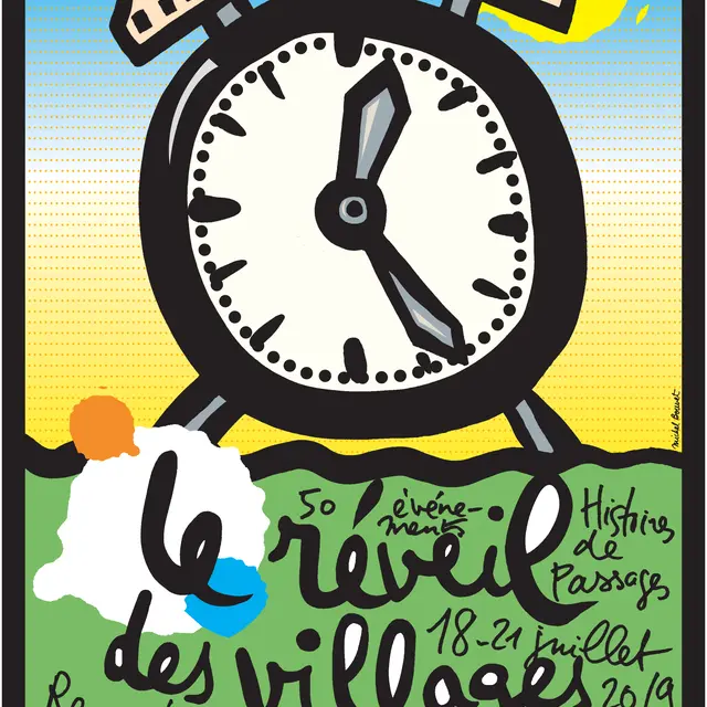 AFFICHE  LE RÉVEIL DES VILLAGES