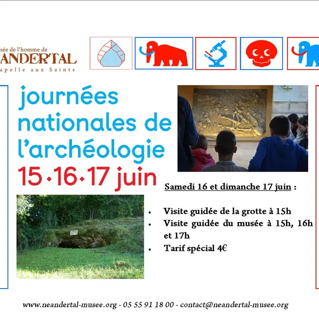 Affiche JNA 2018 - Musée de l'Homme de Neandertal affiche