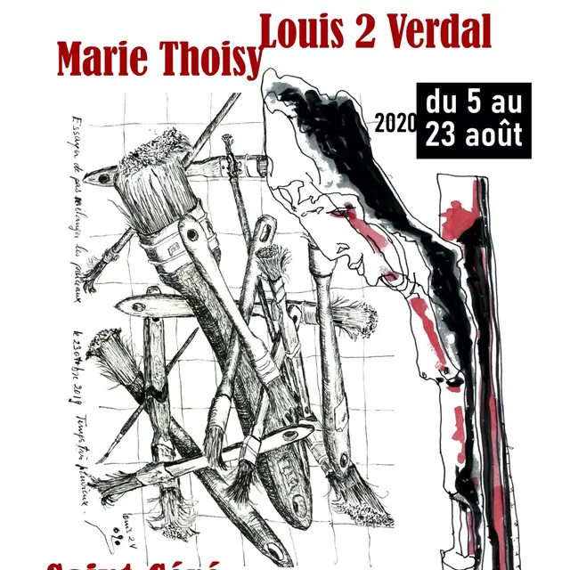 Affiche expo croisement aout2020 Thoisy 2 Verdal