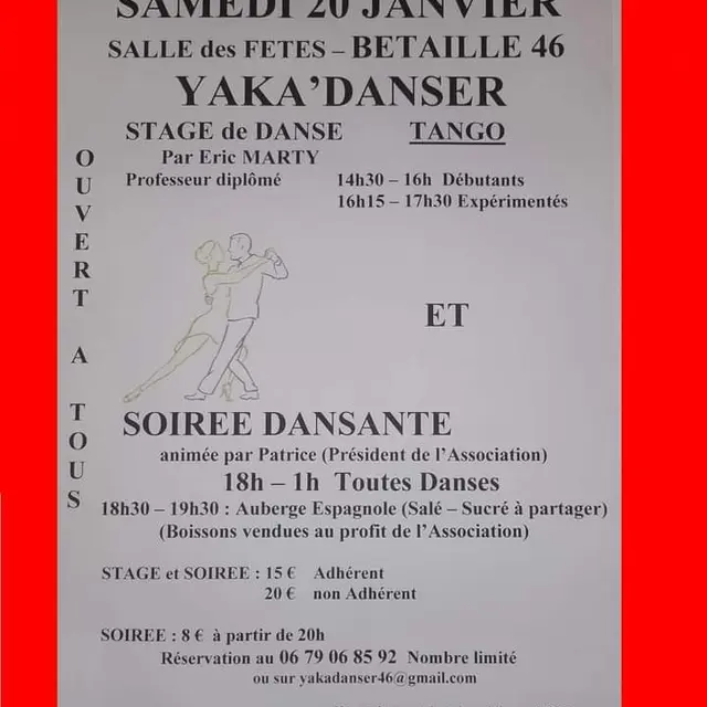 Betaille stage de danse et soirée